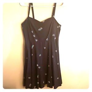 floral black sundress